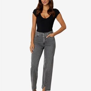 Women’s Levi’s “94 Baggy Twisted slit-hem jeans.